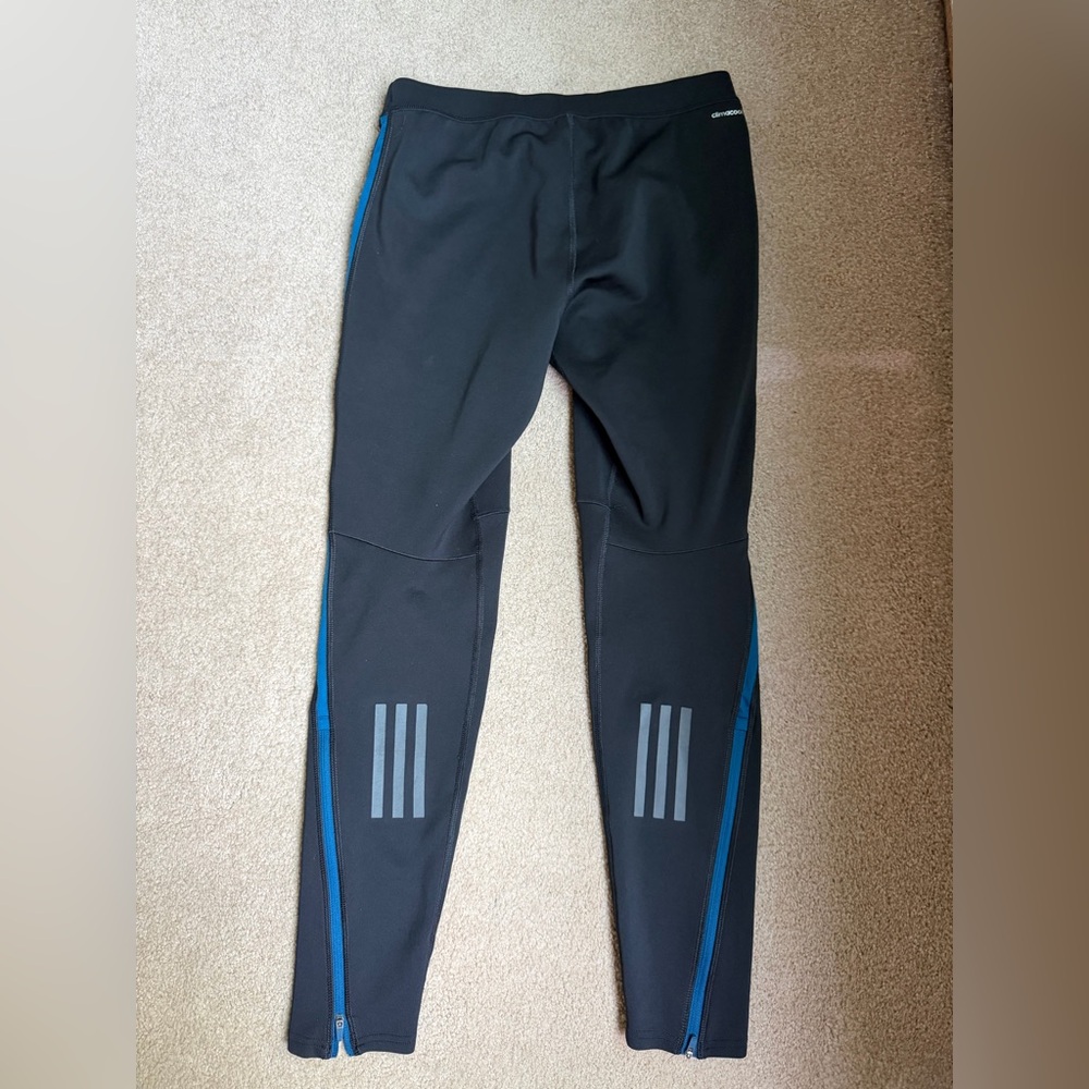 Adidas Men’s Black and Blue Track Pants - Picture 2 of 3